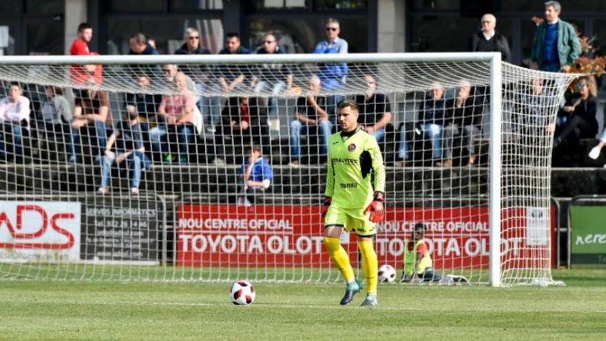 Pol Ballesté en un partit d&#039;aquesta temporada