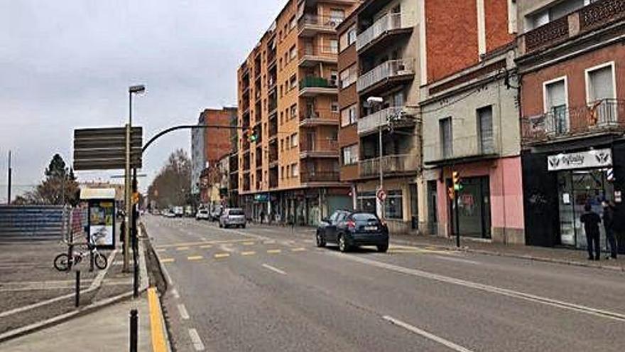 La zona on es perd un carril de trànsit durant tres mesos.