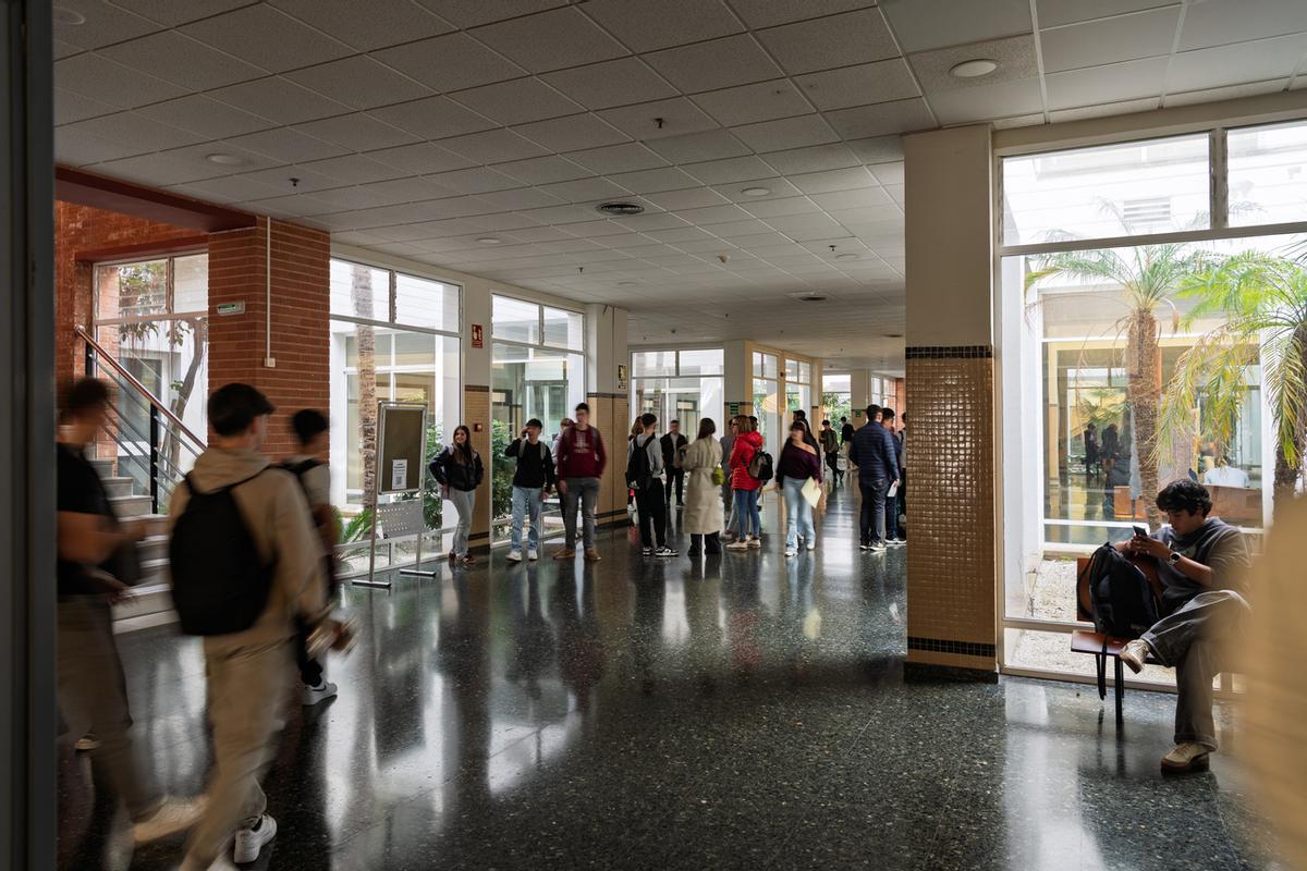 Estudiantes en el Campus de Gandia de la Universitat Politècnica de València