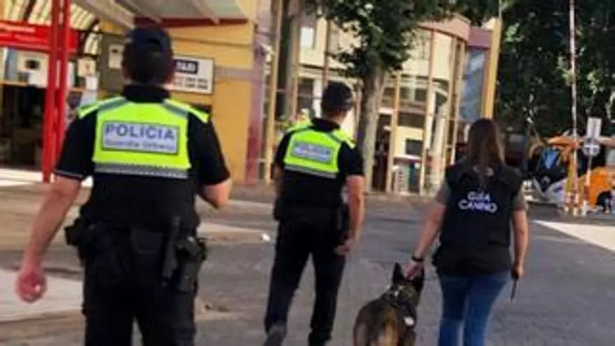 La Guàrdia Urbana de Figueres denuncia vuit persones per tinença de drogues en un control a la plaça de l'Estació