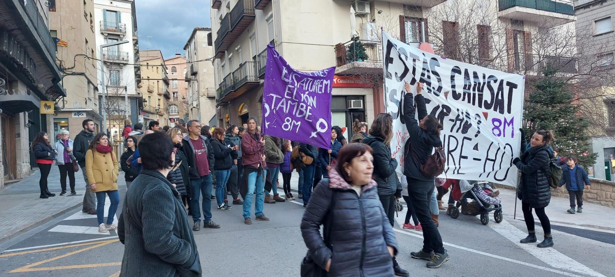 Manifestació del 8M a Berga