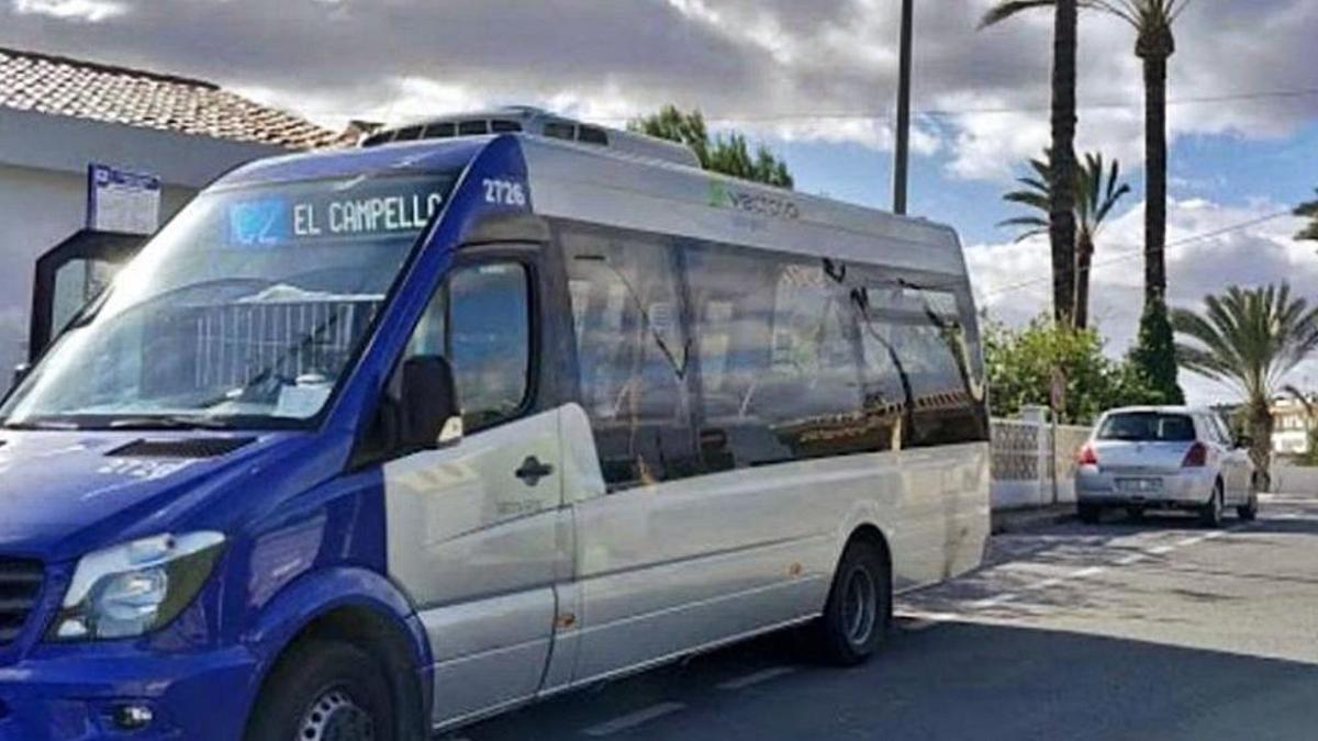 Autobús en El Campello.