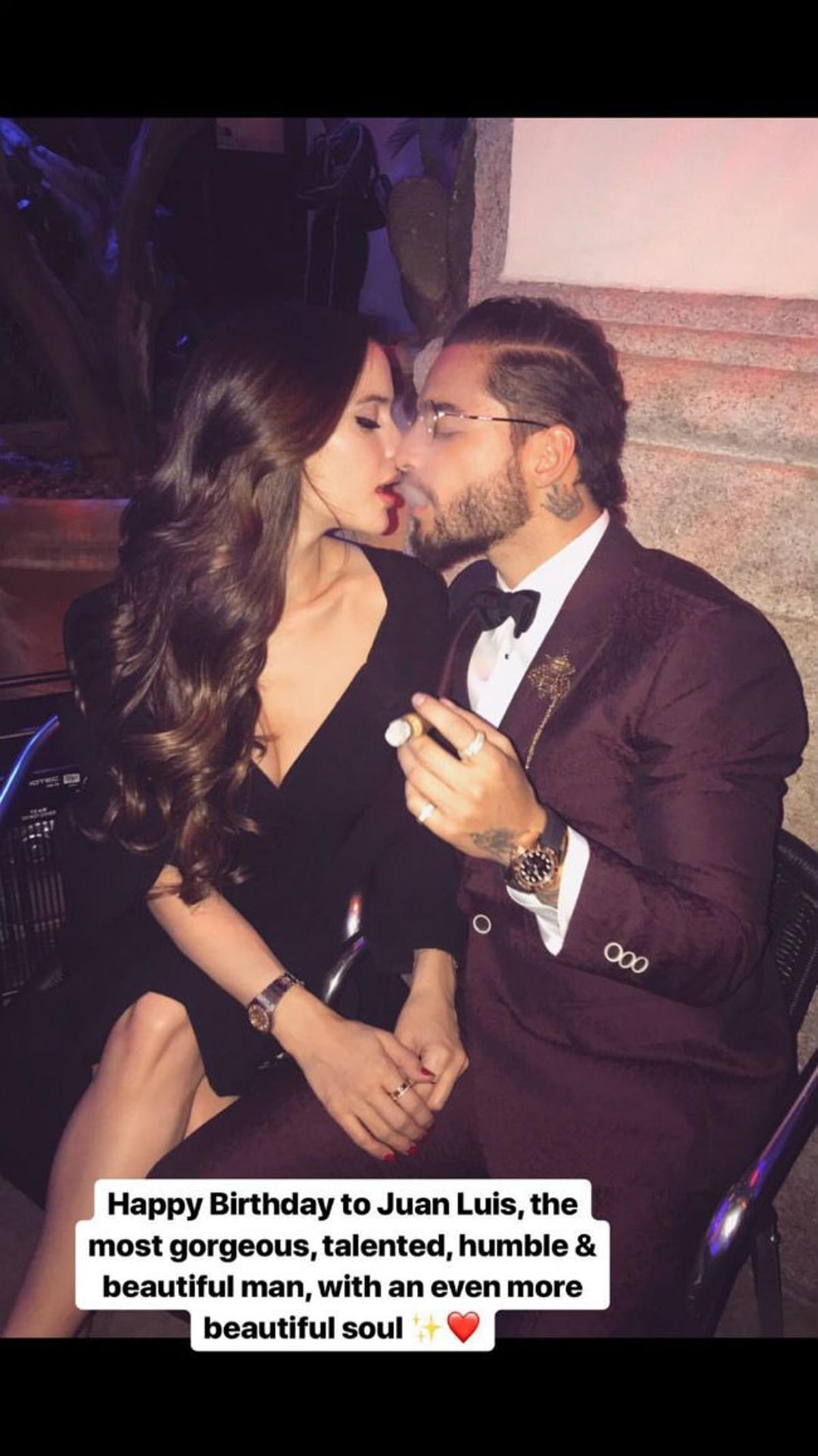 Natalia Barulích felicita a Maluma por su 24 cumpleaños