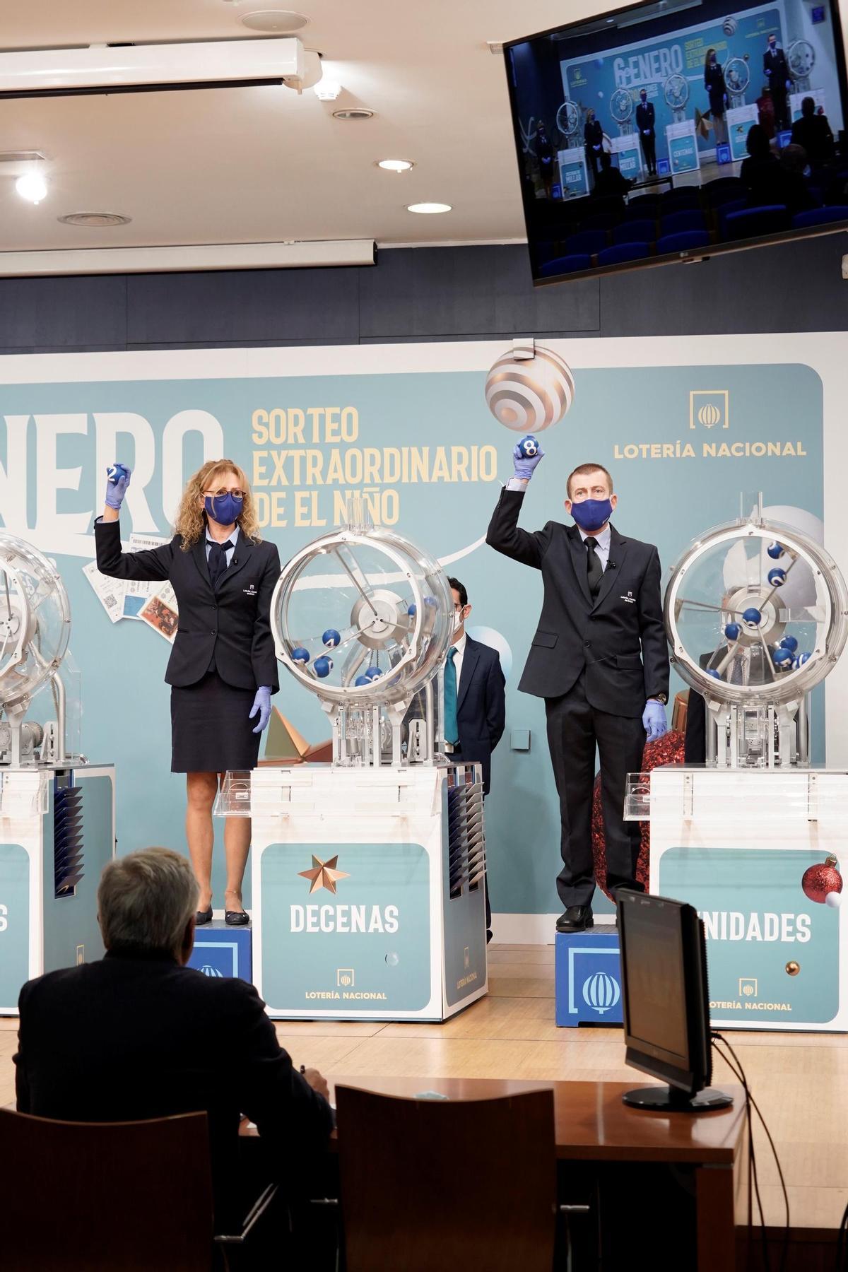 Sorteo Extraordinario de ‘El Niño’, en Madrid.