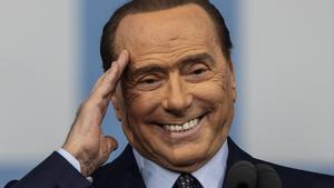 Silvio Berlusconi durante un discurso en campaña electoral, el 22 de septiembre del 2022.