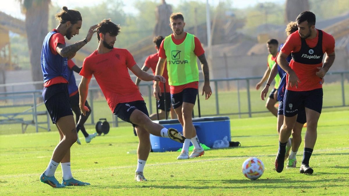 Cristian Delgado, durante una sesión de trabajo en la Ciudad Deportiva.