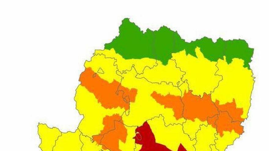 Alerta roja por peligro de incendios forestales en la Muela de Alcubierre