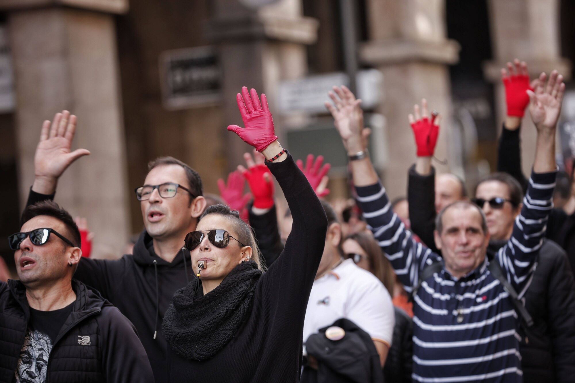 Así ha sido la manifestación de los autónomos en Palma del 30N.