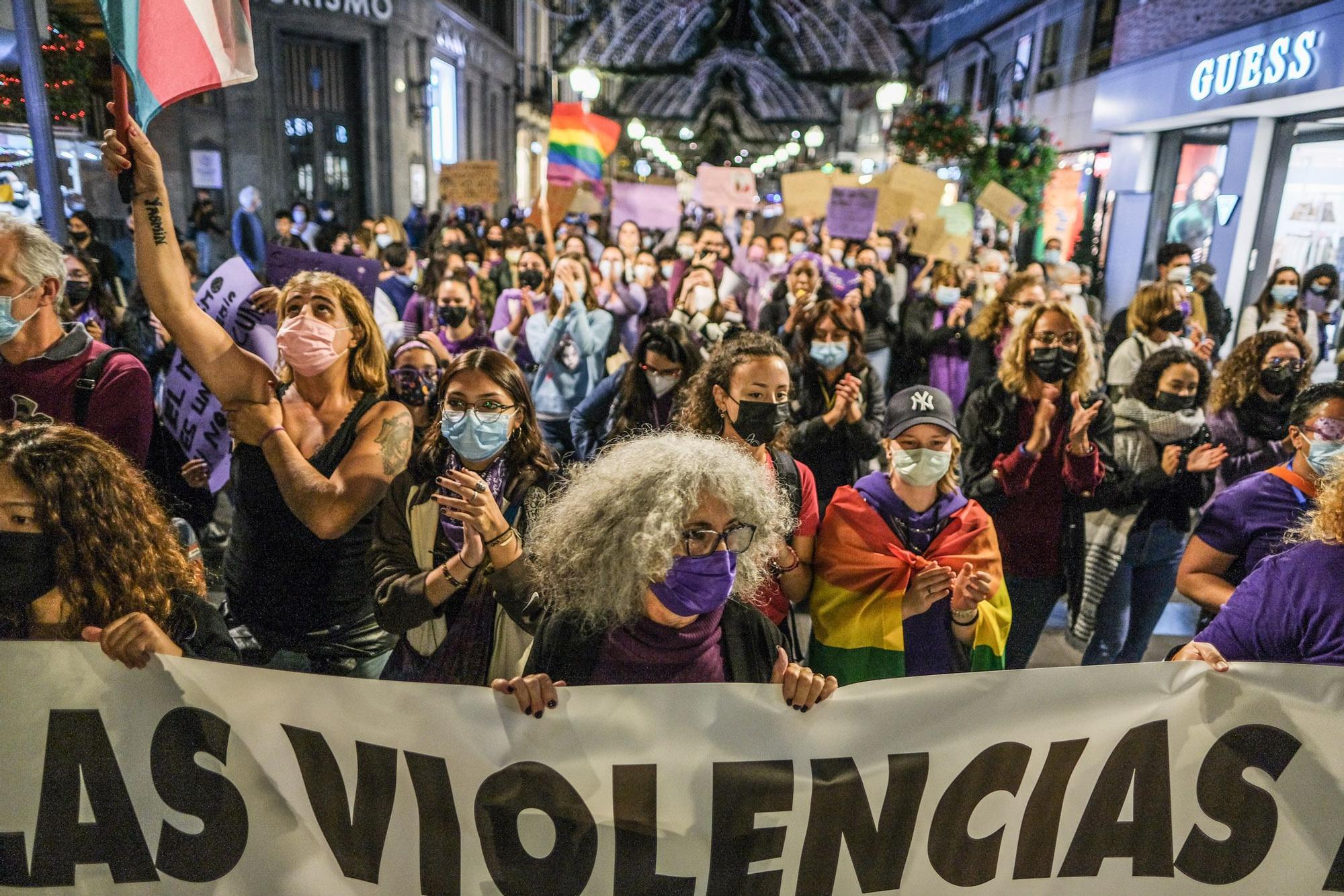 Manifestación del 25N en Las Palmas de Gran Canaria