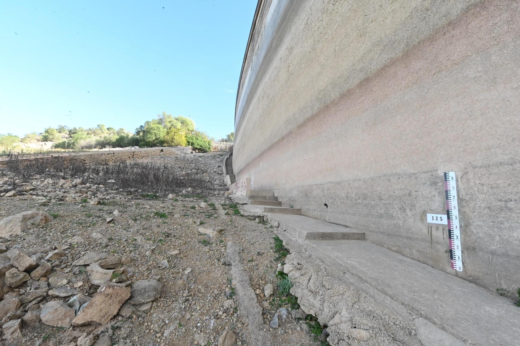 Preocupante estado del embalse de María Cristina