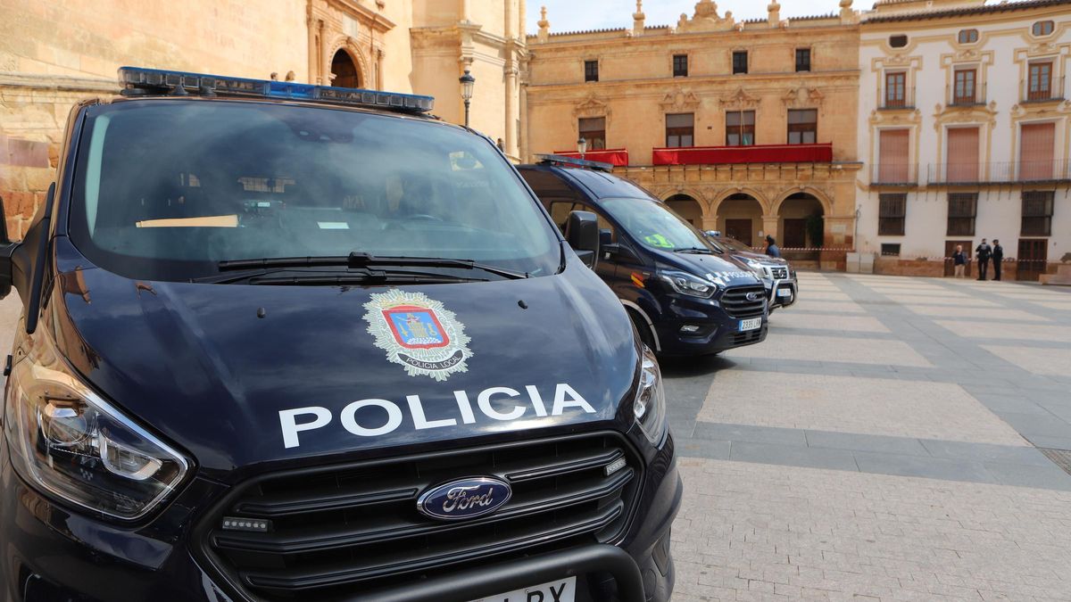 Vehículos de la Policía Local de Lorca.