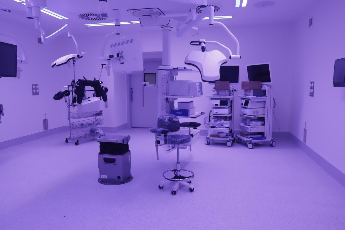Una de las salas del nuevo hospital.