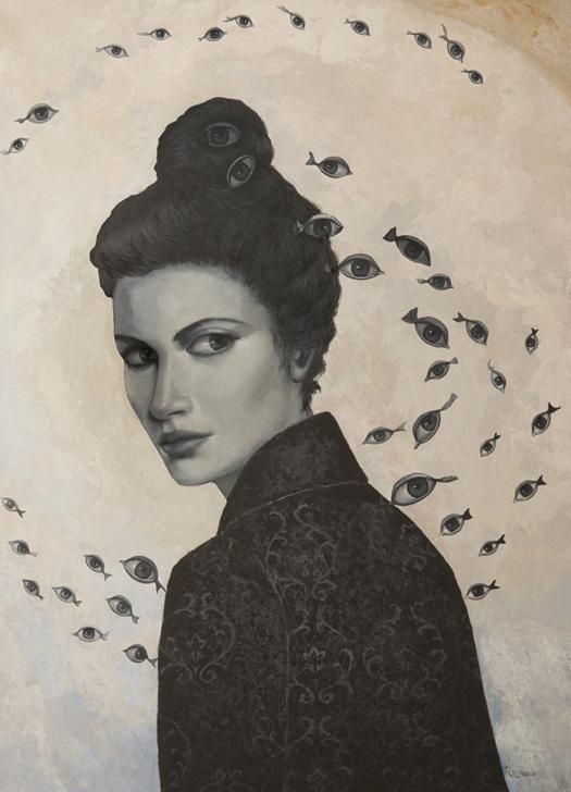 Obras de la exposición 'Contemporáneas' de Eva Hernández