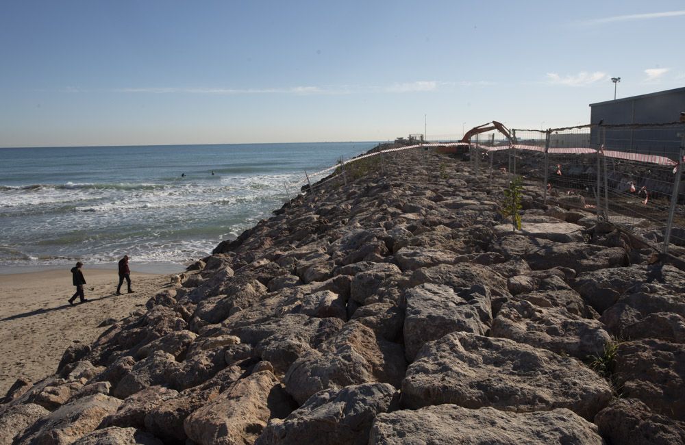 Estado de las obras en el Pantalán del Port de Sagunt