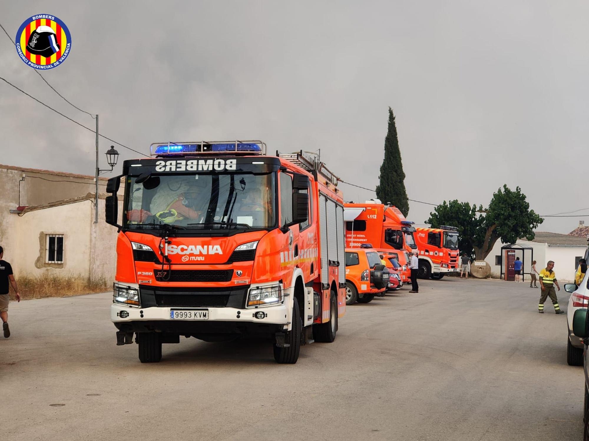 Incendio forestal en Venta del Moro