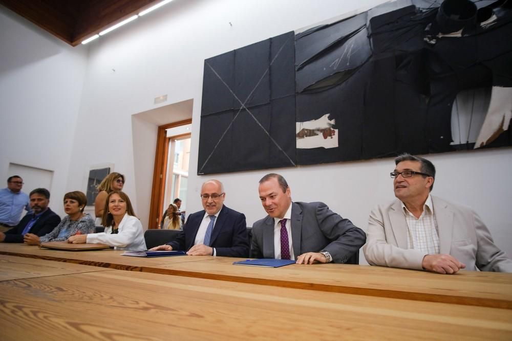 Visita oficial a Las Palmas de Gran Canaria del presidente del Cabildo, Antonio Morales
