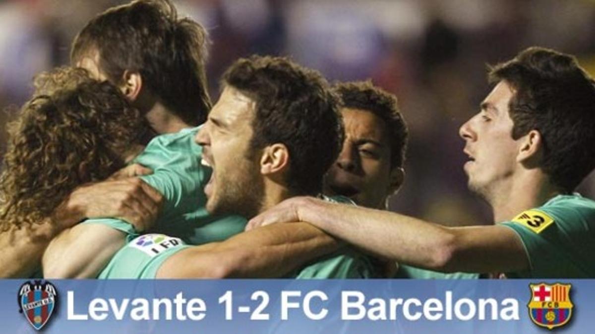 El Barça logró un triunfo épico en su visita al Levante