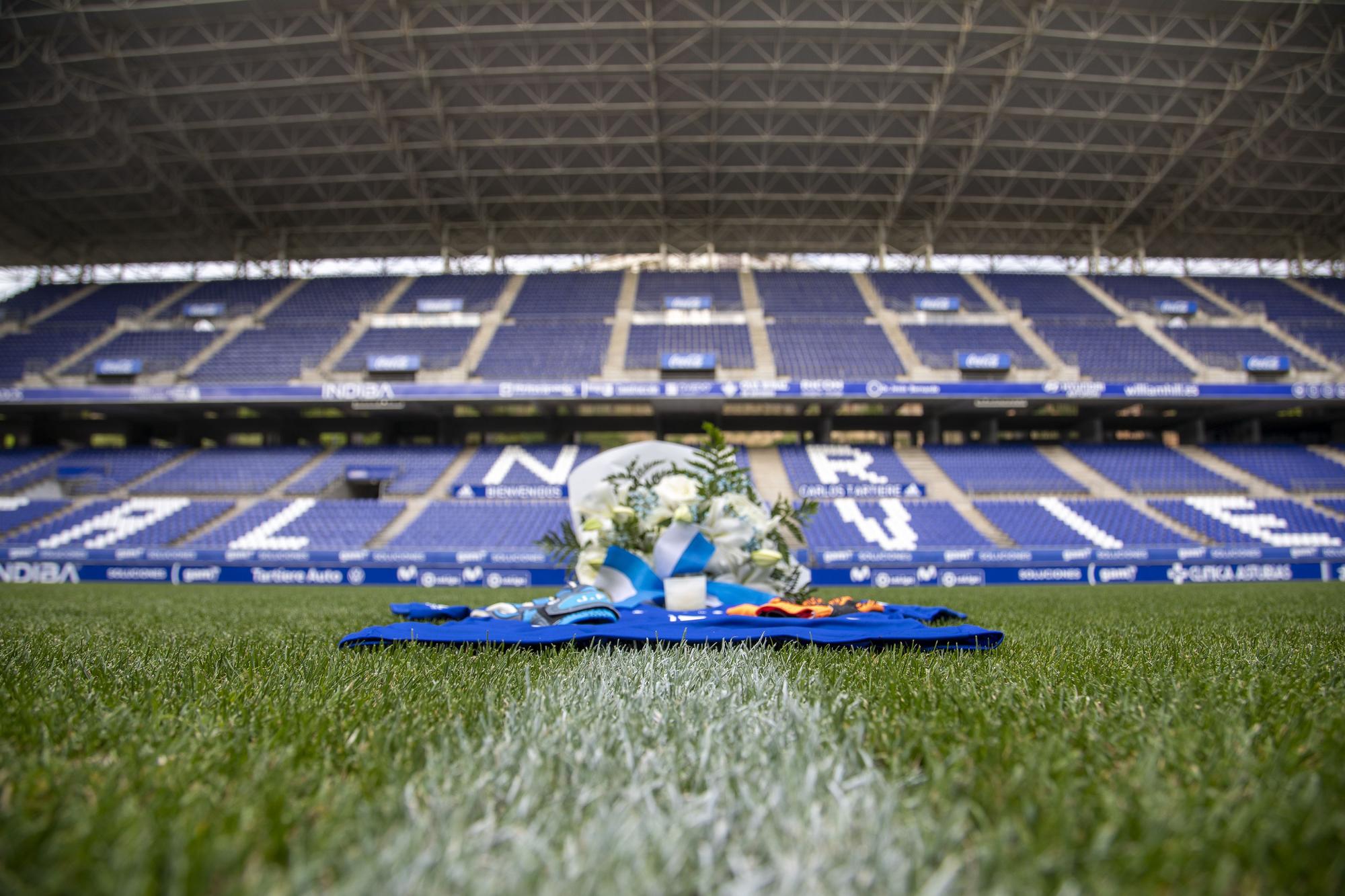 Las imágenes el homenaje a Arnau en el Tartiere