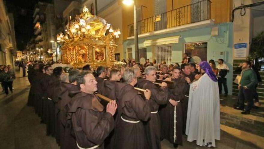 Una imagen de la procesión del Viernes Santo de este año.