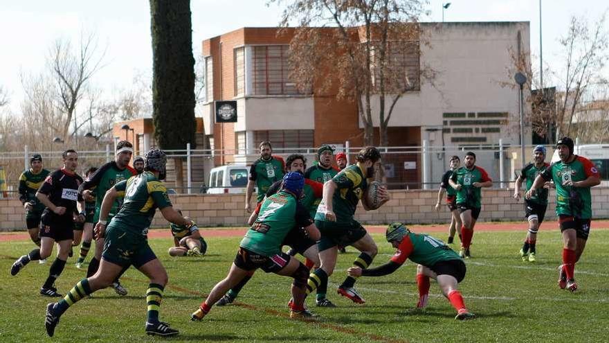 Imagen de uno de los encuentros del Zamora Rugby Club.