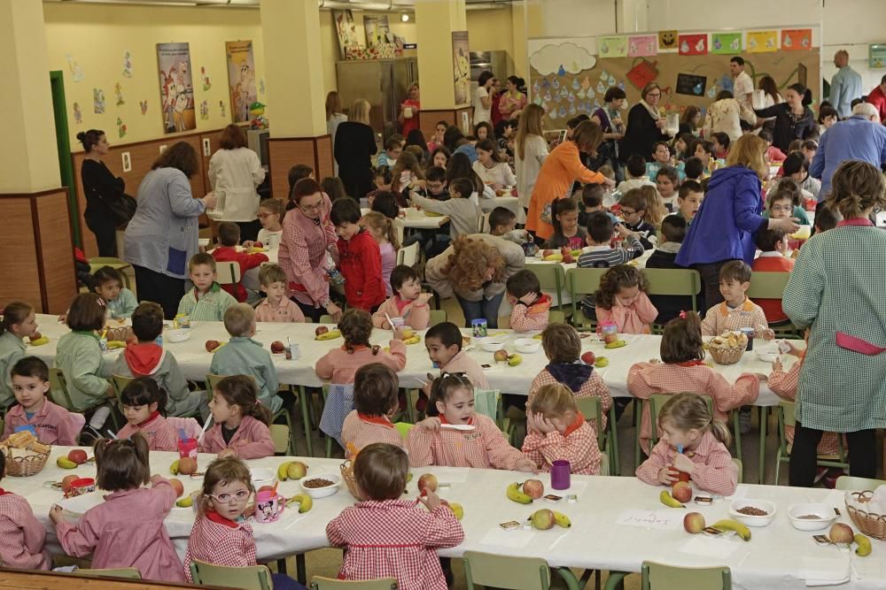 Desayuno saludable en el Colegio Nicanor Piñole