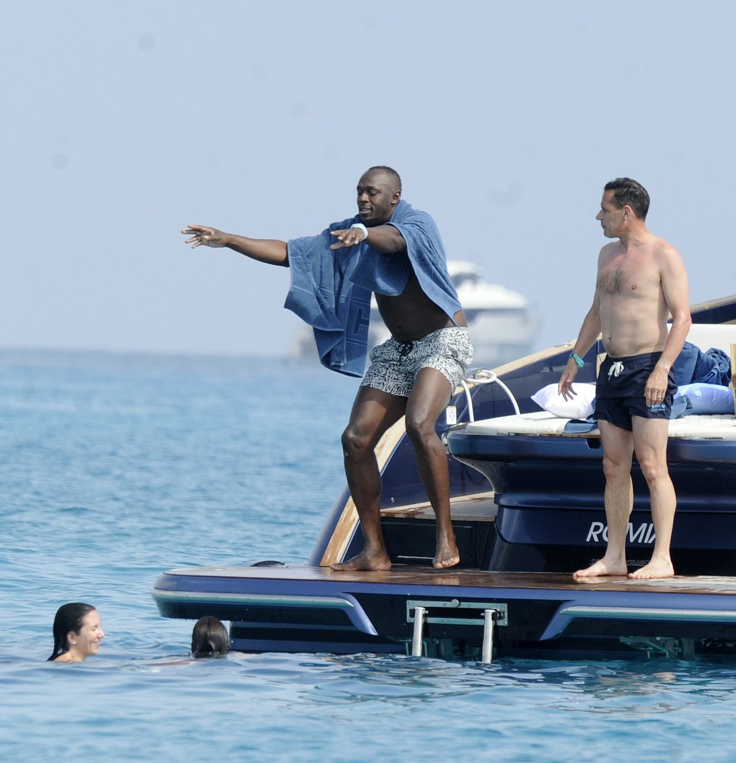 El exatleta jamaicano Usain Bolt disfruta del mar y la noche de Ibiza y Formentera