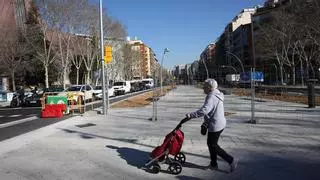 El nuevo tramo de Meridiana pacificada, a punto de estreno y sin verde