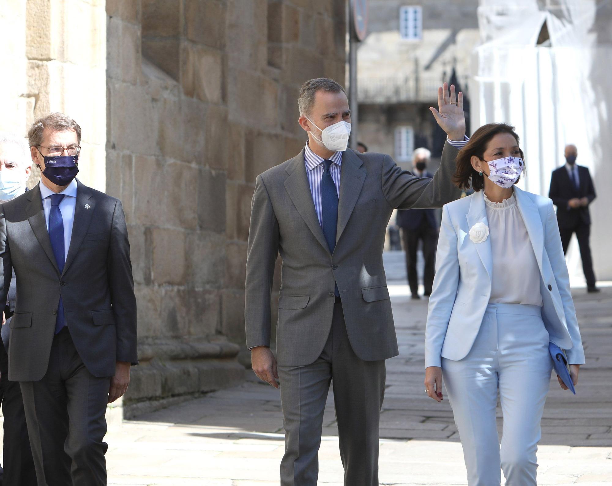 El rey Felipe VI inaugura el I Congreso Mundial Xacobeo en Santiago