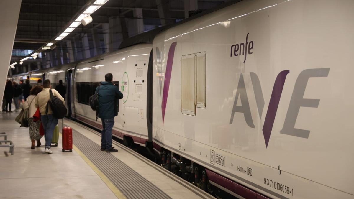 El viaje inaugural del AVE Vigo-Madrid.