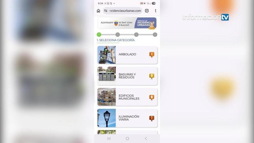 Sant Joan lanza una app para que los vecinos reporten incidencias urbanas