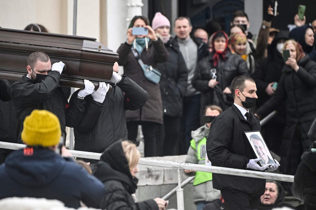 Funeral y ceremonia de despedida del político opositor ruso Alexei Navalny en Moscú