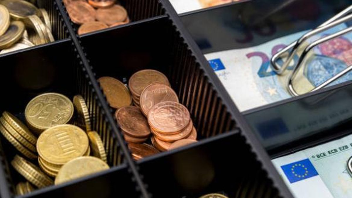 Una caja registradrora
