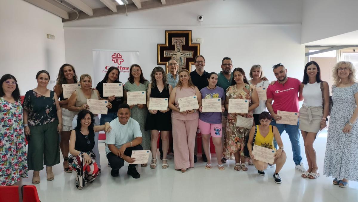 Participantes en el curso de Cáritas Plasencia de 2025, una oportunidad para el empleo.