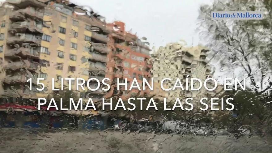 Lluvia persistente sobre Mallorca