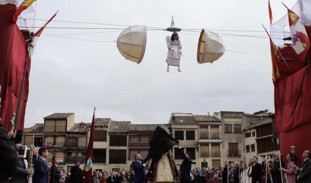 Un instant de la davallada de l'àngel de Peñafiel
