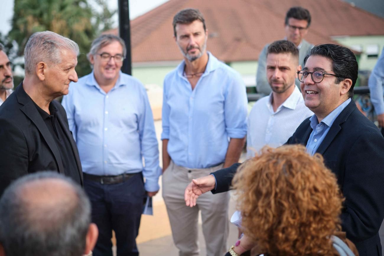 Visita a las obras de los colectores de La Orotava