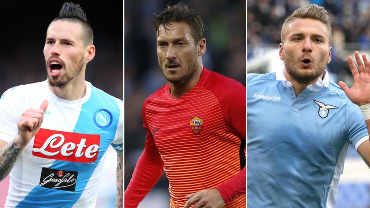 Hamsik, Totti e Immobile volvieron a marcar diferencias en Italia