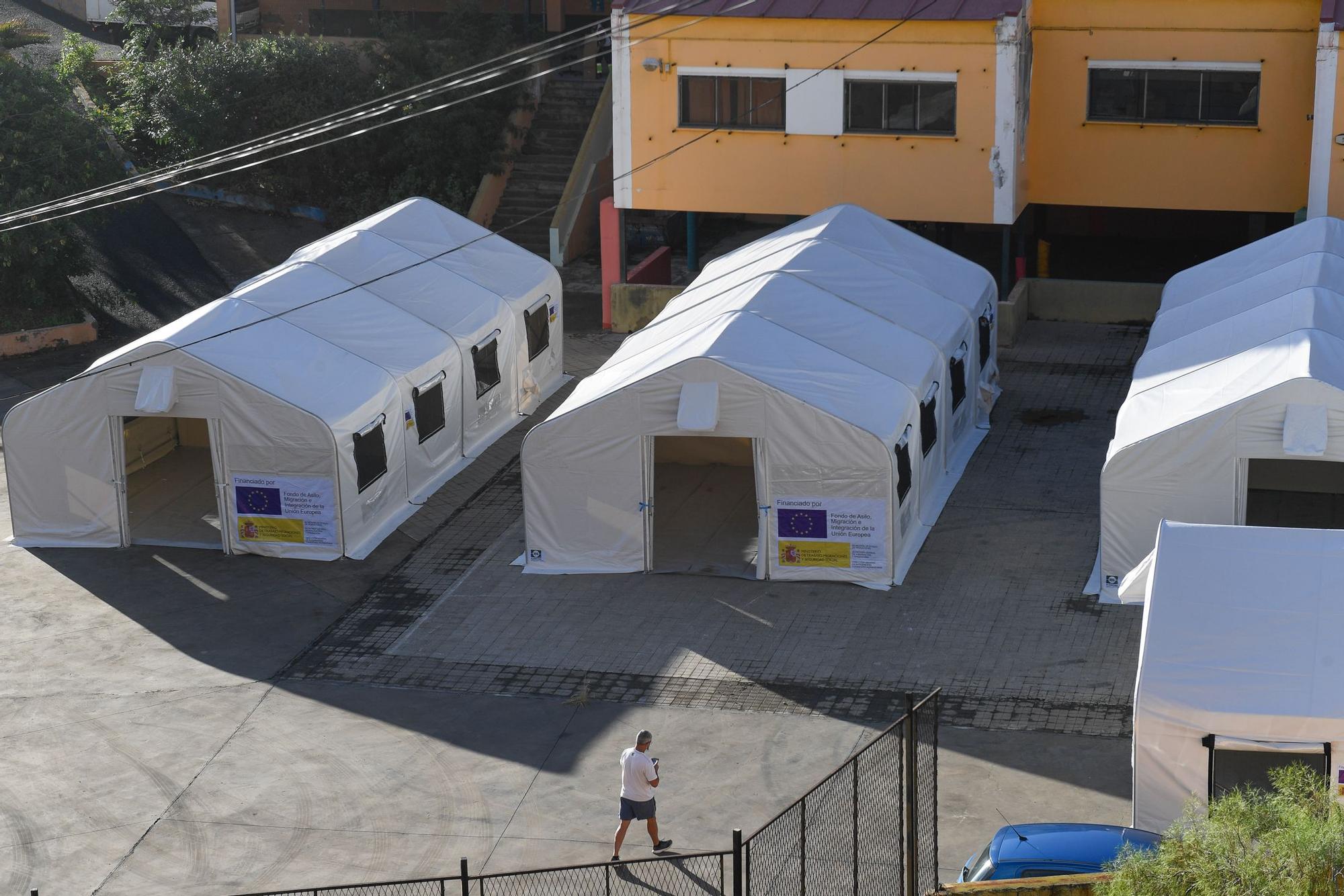 Campamentos de acogida de migrantes en Las Palmas de Gran Canaria