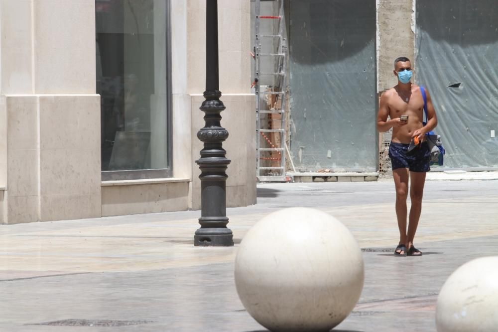 El terral acerca las máximas a los 40 grados en Málaga.