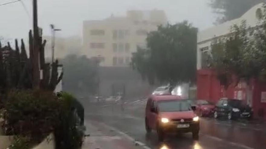 La lluvia a su paso por Tacoronte