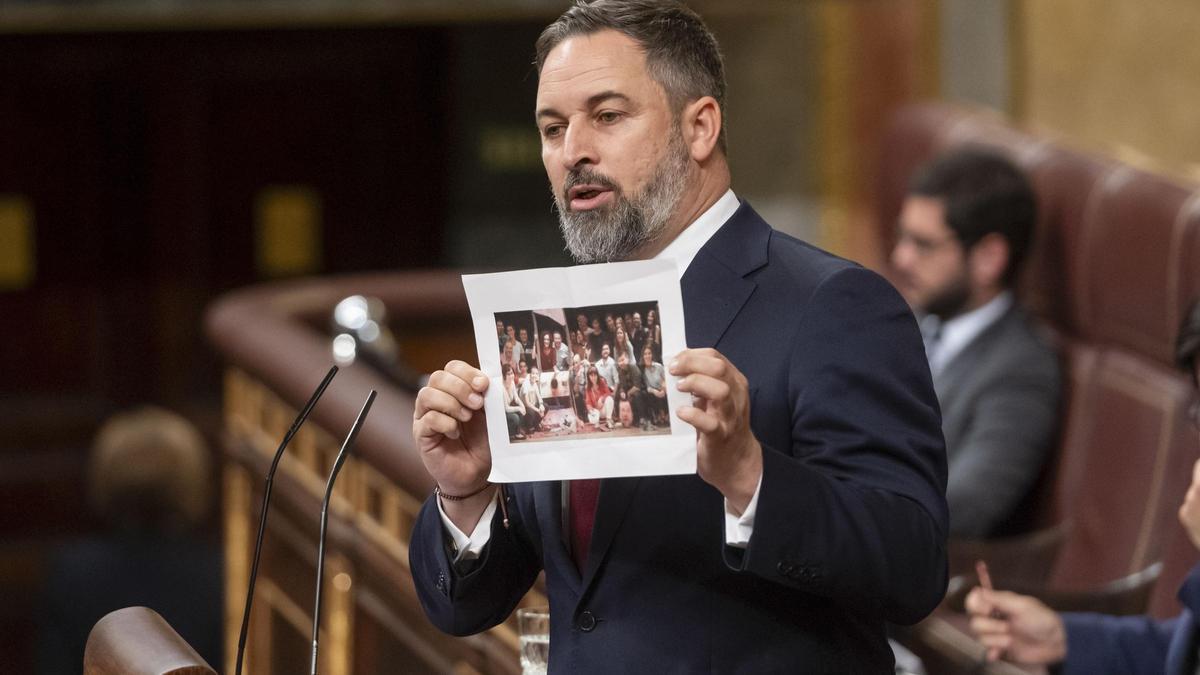 El líder de Vox, Santiago Abascal.