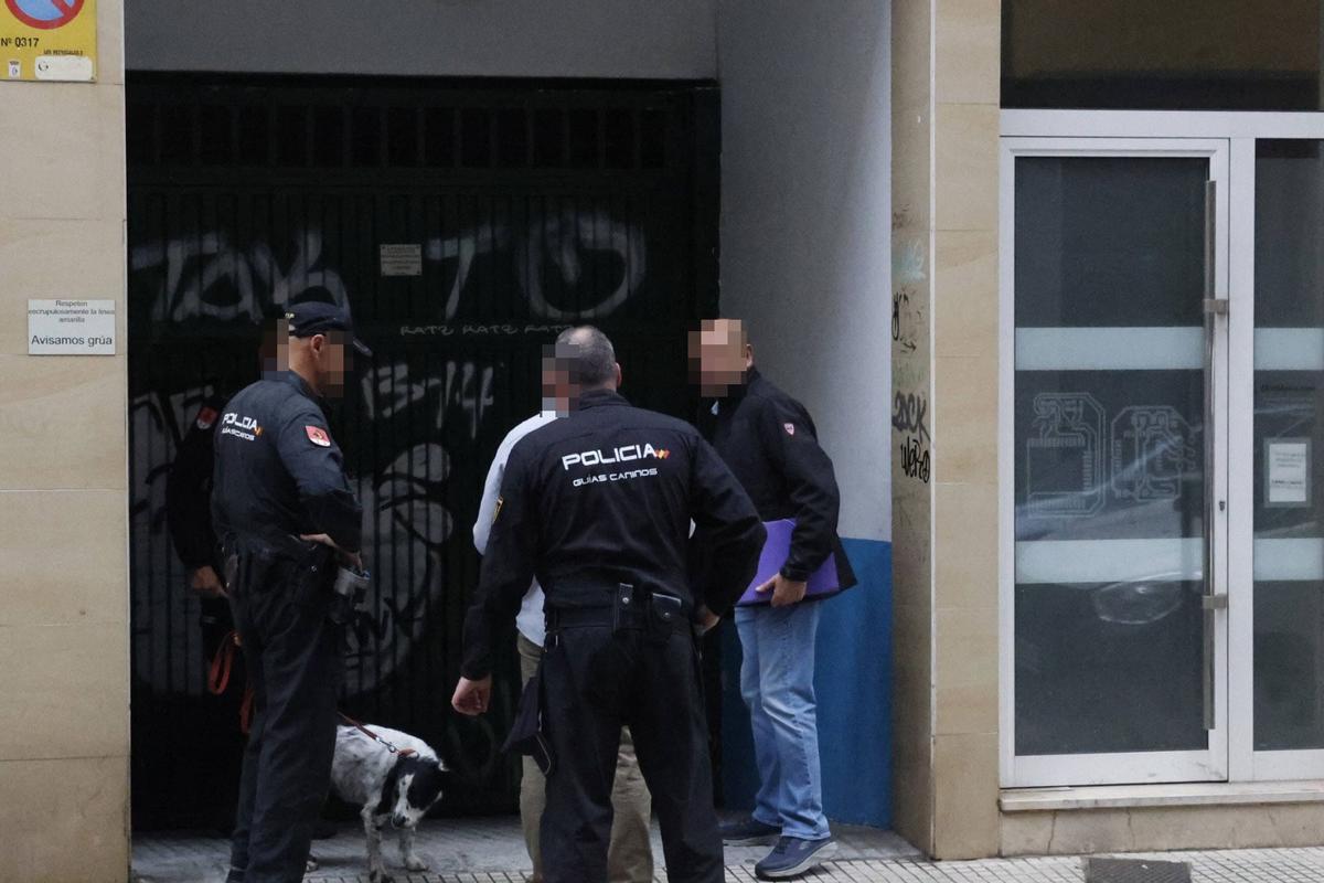 En imágenes: espectacular redada policial contra el tráfico de armas en Gijón
