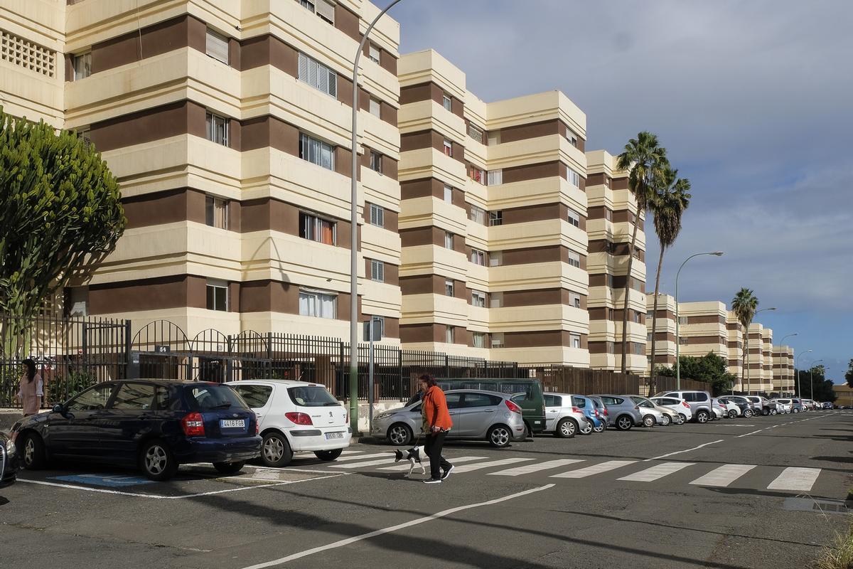 Edificios residenciales en un barrio de Las Palmas de Gran Canaria