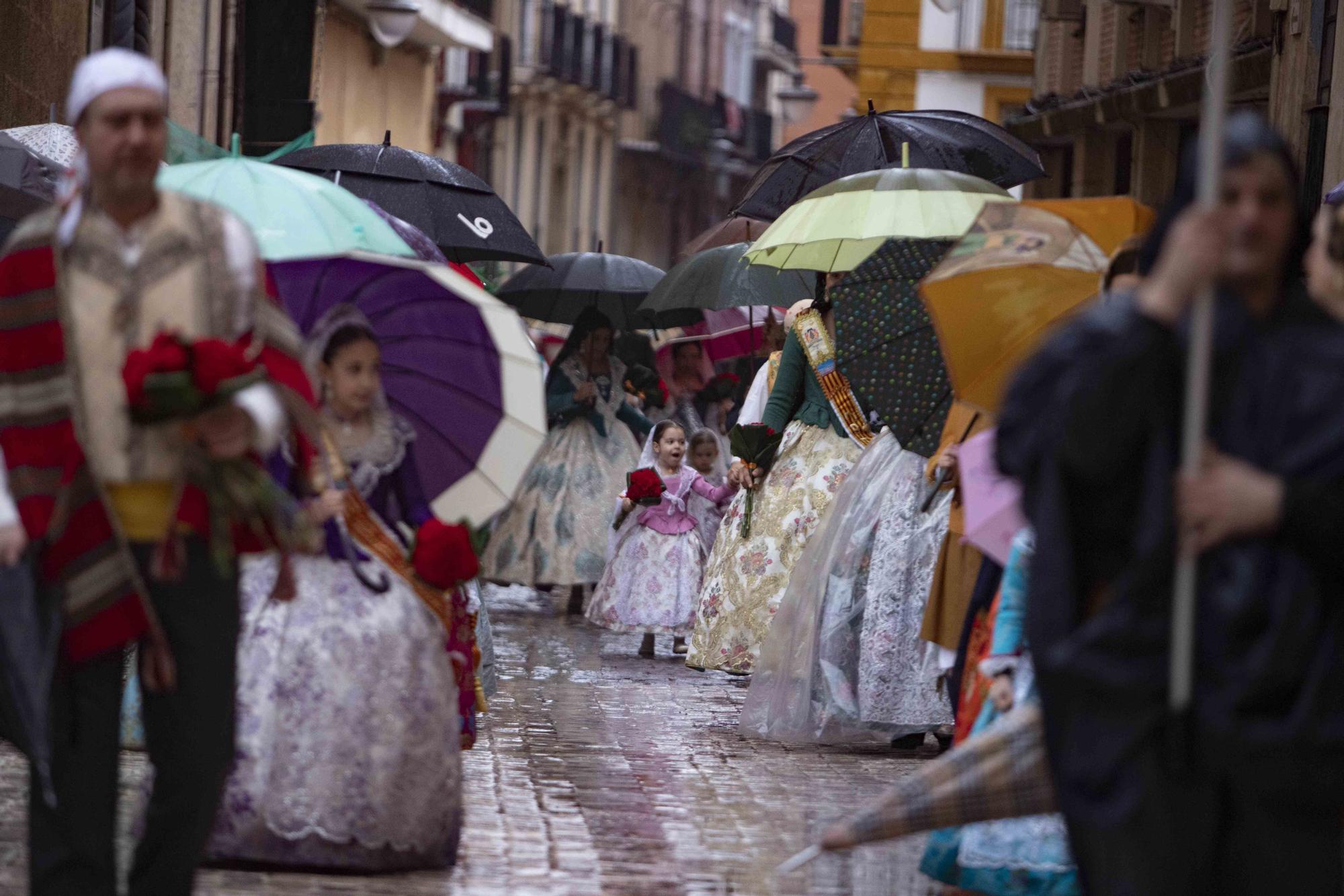 Una Ofrenda pasada por agua en Xàtiva