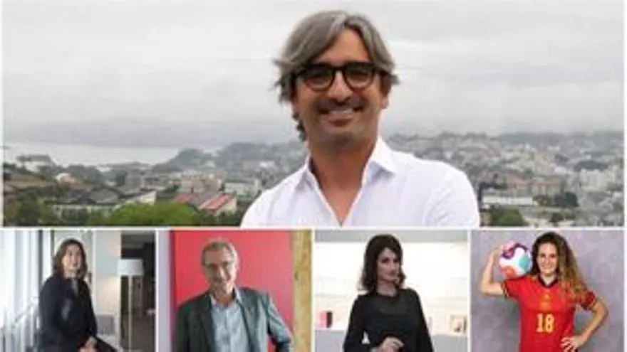 Teresa Abelleira, Carmen Lence, Diego González, Yolanda Castaño y Felipe Criado, premios Gallegos del Año 2023