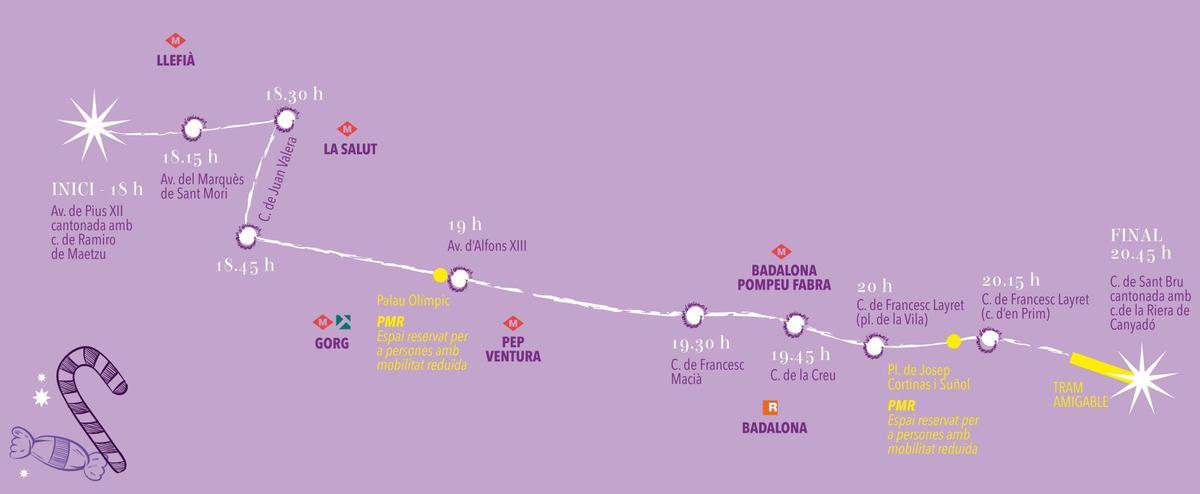 recorrido de la cavalgata de reyes