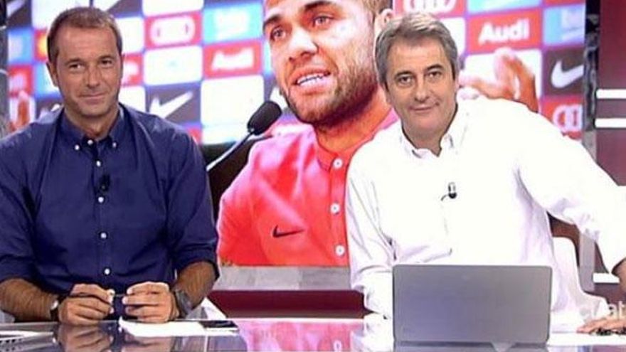 Manu Carreño y Manolo Lama cuando presentaban los Deportes.