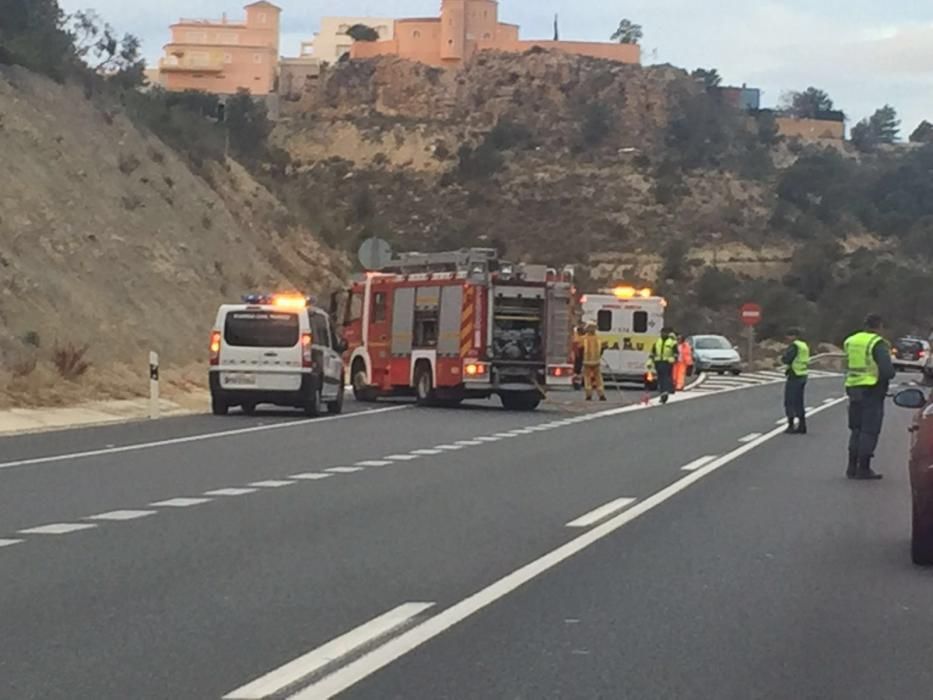 Terrible accidente en la carretera de La Vila Joiosa a Alicante