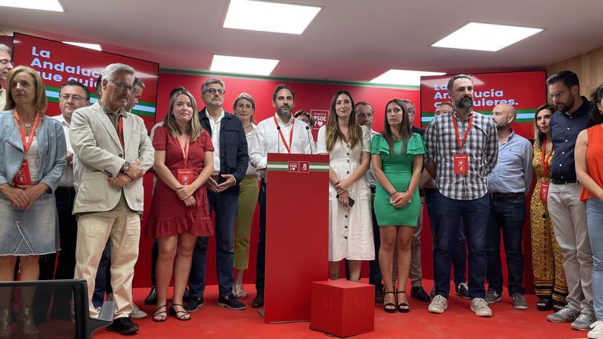 Noche electoral de reflexión en el PSOE Málaga