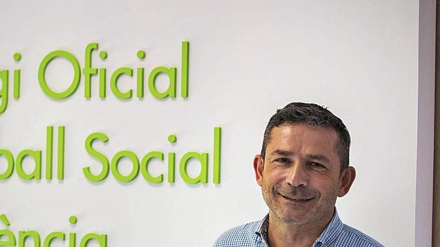 Ferran Senent, presidente del Colegio de Trabajo Social. | G. CABALLERO